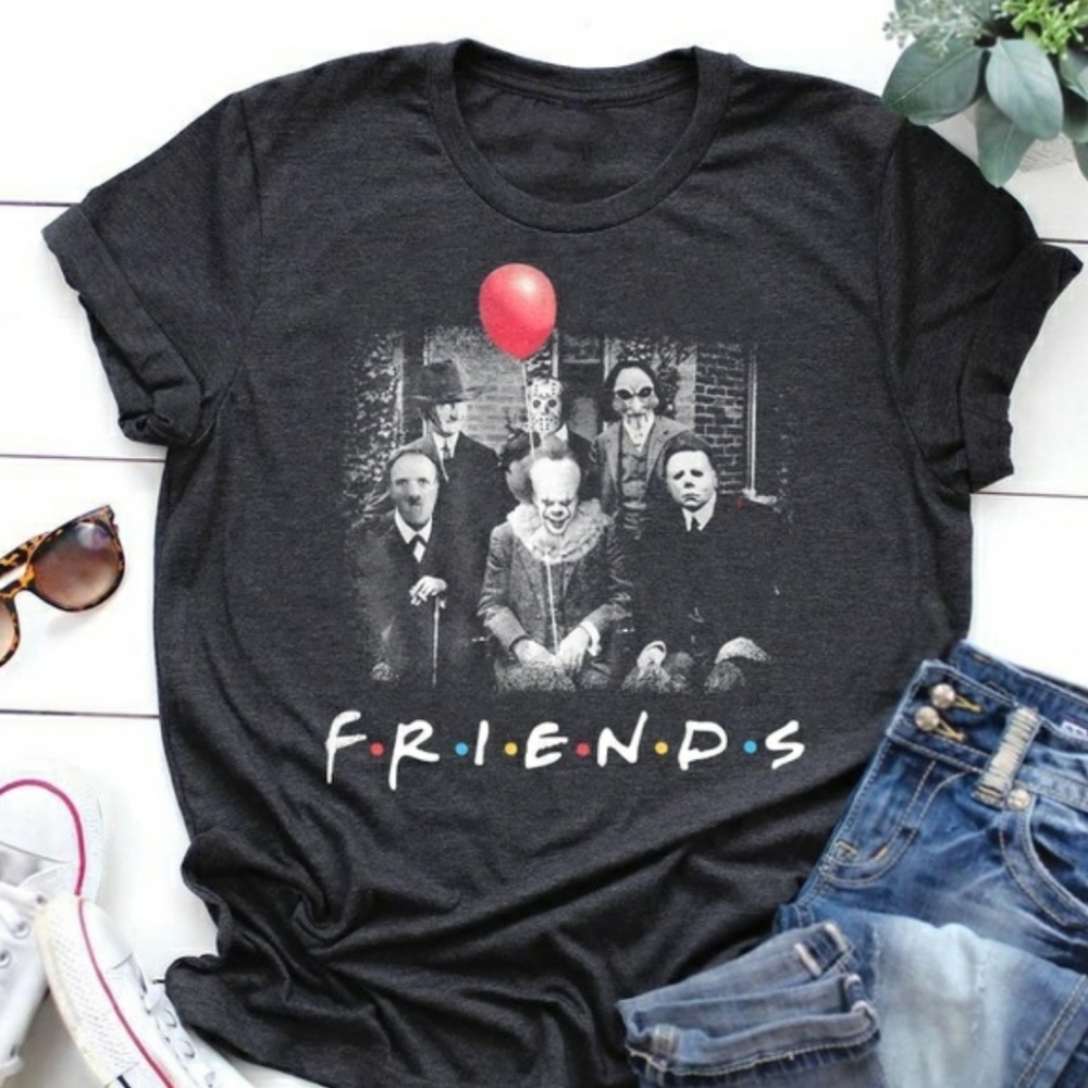 2 FOR 40 FRIENDS Evil T shirt - Picture 2 of 4